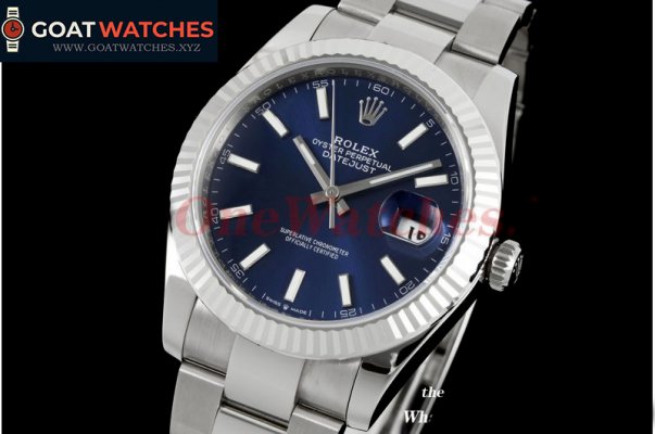 Rolex - Datejust 41mm Oyster Flt 904L SS/SS Blue/Stk VSF VS3235