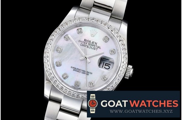 ROLEX - DATEJUST - LADY 31mm SS/SS Wht MOP Diam BP Asia 2836