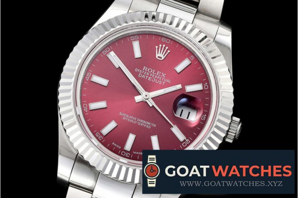 Rolex - DJ2 41mm Oyst Flt SS/SS Red Sticks BP A3136 Mod