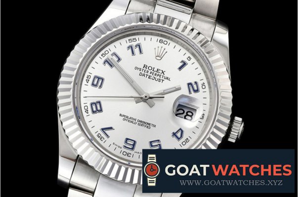 Rolex - DJ2 41mm Oyst Flt SS/SS Silver Num BP A3136 Mod