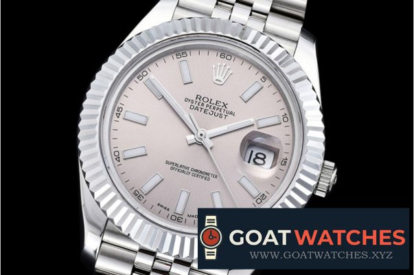 Rolex - DJ2 41mm Jub Flt SS/SS Light Grey Stk BP A3235 Mod