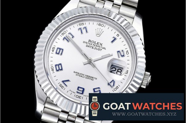 Rolex - DJ2 41mm Jub Flt SS/SS Silv Wht Num BP A3235 Mod