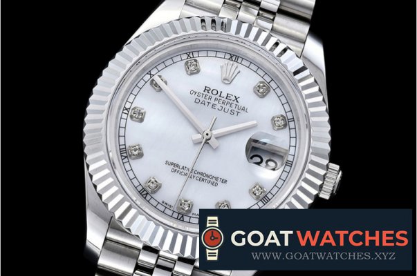 Rolex - DJ2 41mm Jub Flt SS/SS White MOP Diams BP A3235 Mod