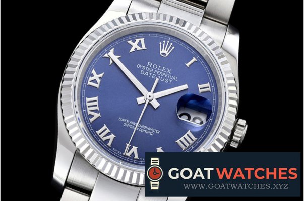 Rolex - DJ 36mm Oyst Flt SS/SS Blue Rmn BP A3135 Mod