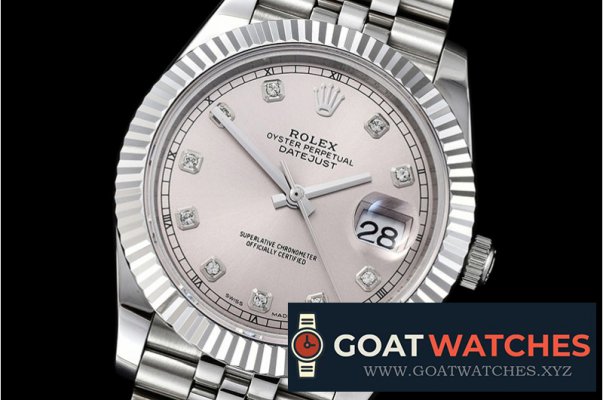 Rolex - DJ2 41mm Jub Flt SS/SS L.Grey Diams BP Asia 3235 Mod