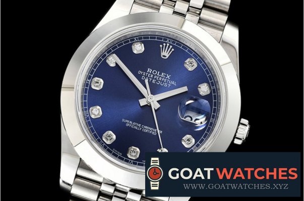 Rolex - DJ2 41mm Jub Smt SS/SS Blue Diam Noob A3235