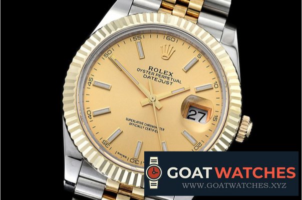 Rolex - DJ2 41mm Jub Flt Wrap 904L YG/SS Gold Stk GMF A2836