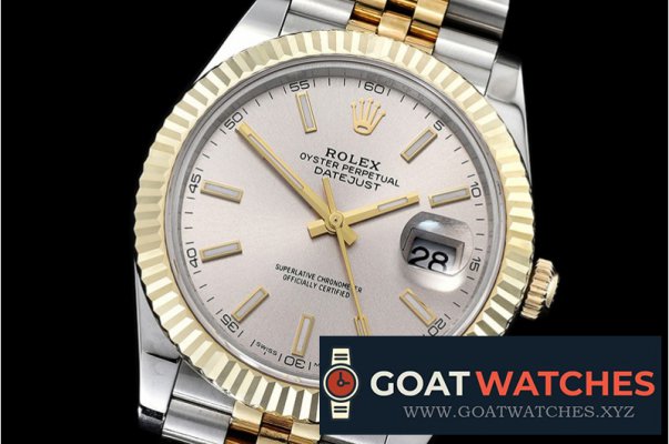 Rolex - DJ2 41mm Jub Flt Wrap 904L YG/SS L Grey Stk GMF A2836