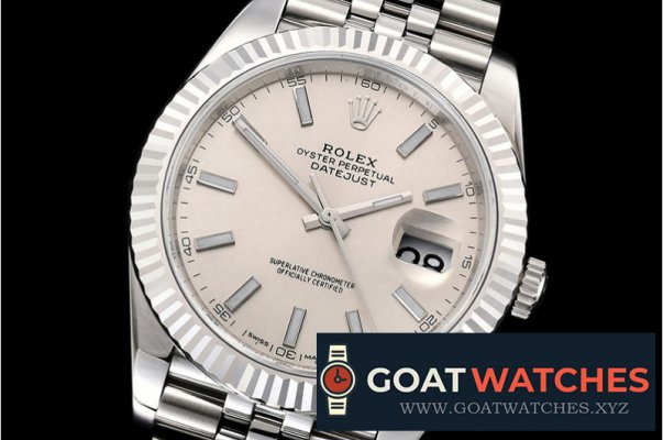 Rolex - DJ2 41mm Jub Flt 904L SS/SS Silv W/Stk ARF Asia 2824