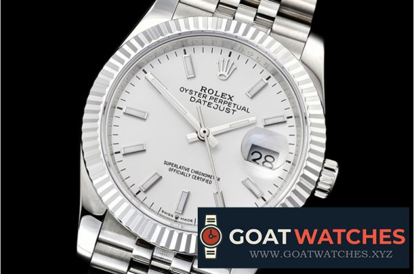 Rolex - DateJust 36mm Jub Flt 904L SS/SS Wht/Stk GMF A2836