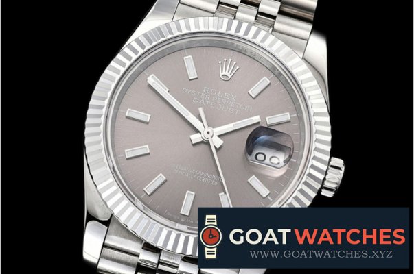 Rolex - DateJust 36mm Jub Flt 904L SS/SS Grey/Stk GMF A2836