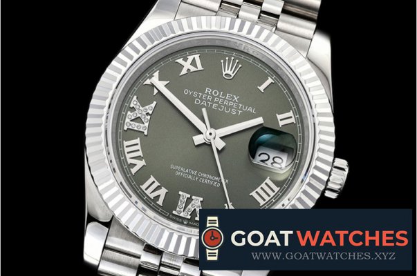 Rolex - DateJust 36mm Jub Flt 904L SS/SS Grn/Rmn GMF A2836