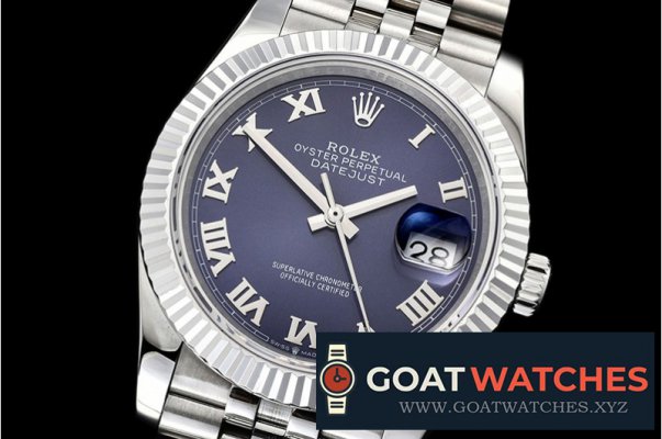 Rolex - DateJust 36mm Jub Flt 904L SS/SS Blue/Rmn GMF A2836