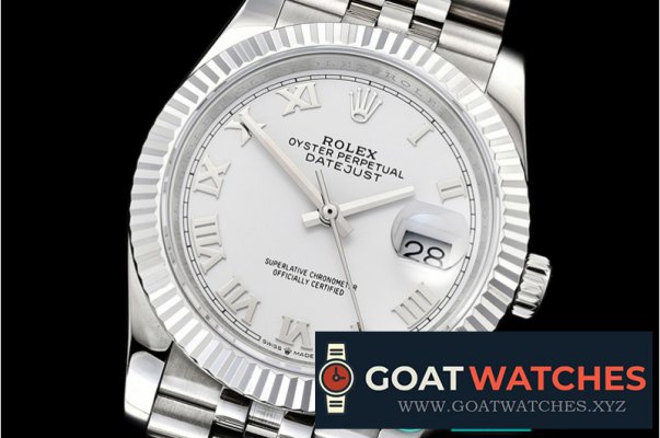 Rolex - DateJust 36mm Jub Flt 904L SS/SS Wht/Rmn GMF A2836