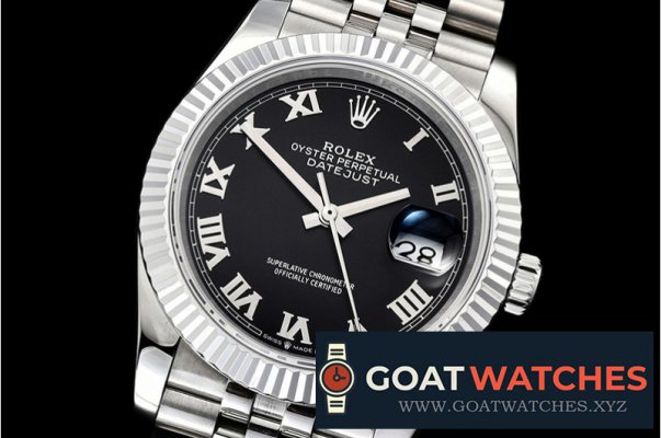 Rolex - DateJust 36mm Jub Flt 904L SS/SS Blk/Rmn GMF A2836