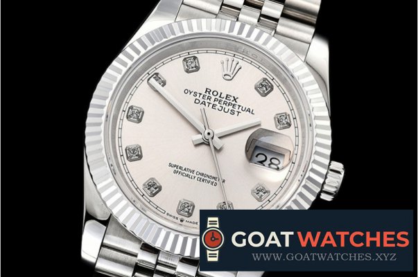 Rolex - DateJust 36mm Jub Flt 904L SS/SS Sv Wht/Dm GMF A2836