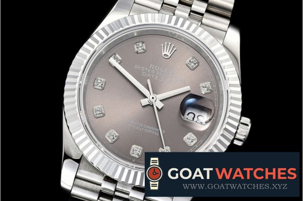 Rolex - DateJust 36mm Jub Flt 904L SS/SS Grey/Dm GMF A2836