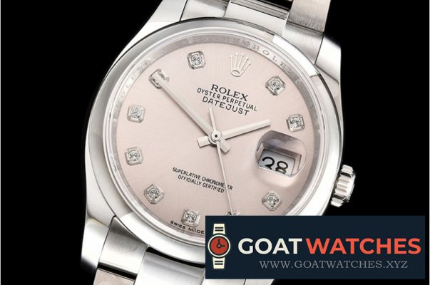 Rolex - DateJust 36mm Oyst Dm 904L SS/SS L.Gry/Diam GMF SA3135