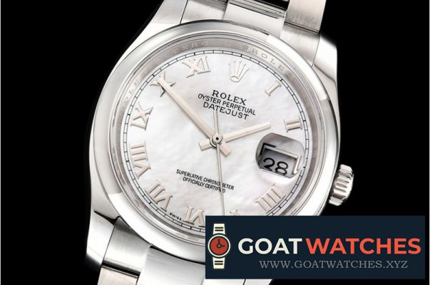 Rolex - DateJust 36mm Oyst Dm 904L SS/SS Wht MOP/R GMF SA3135