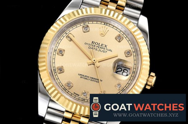 Rolex - DJ2 41mm Jub Flt 904L YG/SS Gold/Dm DJF Asia 2836