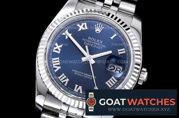 Rolex - DJ 36mm Jub Flt 904L SS/SS Blue/Rmn ARF V3 A3135 Mod