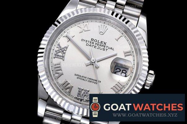 Rolex - DJ 36mm Jub Flt 904L SS/SS Silv Wht Rmn GMF A3235