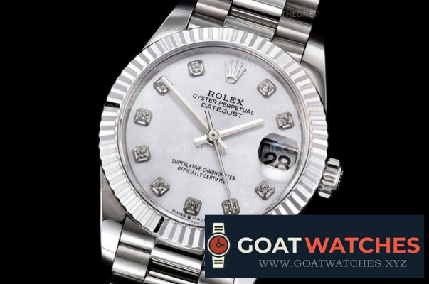 ROLEX - DATEJUST - LADY 31mm Pres Flt SS/SS Wht MOP Diam BP A2824