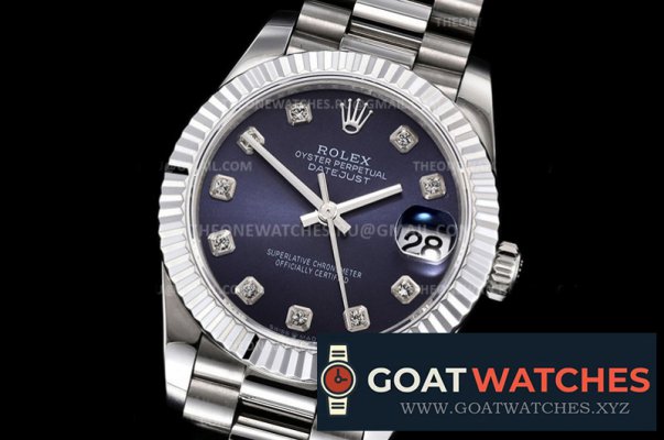 ROLEX - DATEJUST - LADY 31mm Pres Flt SS/SS Blue Diam BP A2824