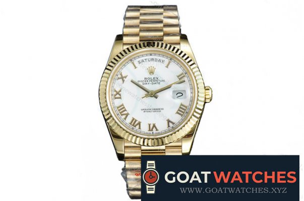 Rolex - DayDate 41mm Pres Flt YG/YG Wht/Rmn GMF V3 A2836