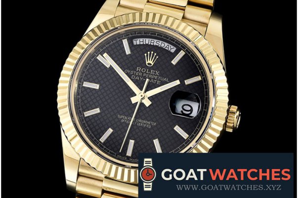 Rolex - DayDate 228206 YG/YG Black Stick BP Swiss 2836