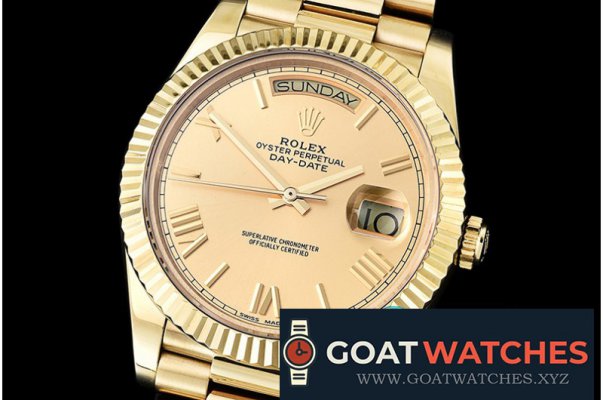 Rolex - DayDate 228206 YG/YG Gold Roman BP Swiss 2836