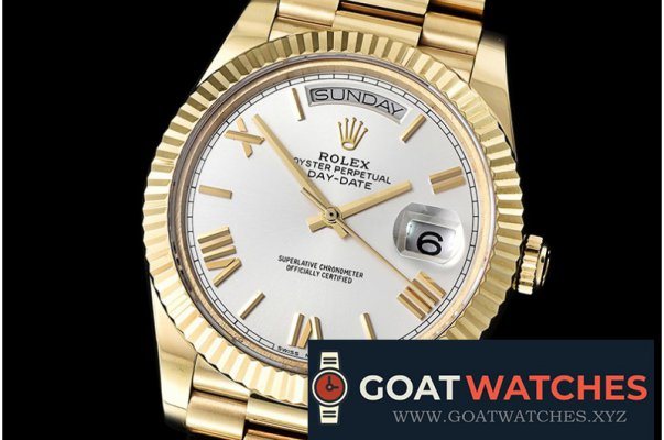 Rolex - DayDate 228206 YG/YG White Roman BP Swiss 2836