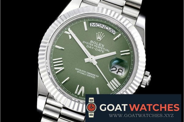 Rolex - DayDate 228206 SS/SS Green Roman BP A3255 Mod