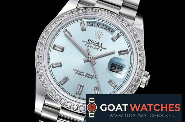 Rolex - DayDate 228206 SS/SS Ice Blue Diam BP Swiss 2836