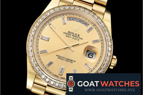 Rolex - DayDate 40mm Diam YG/YG Gold Baug. Diam BP A2836