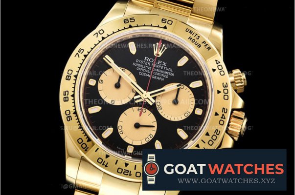 Rolex - Daytona 116508LN YG/YG Black 904L Noob V3 A4130