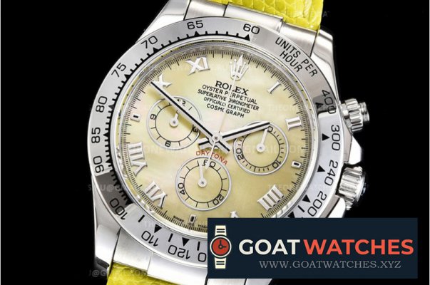 Rolex - Daytona 116519 SS/SS Yellow-MOP/Rmn TWF A7750