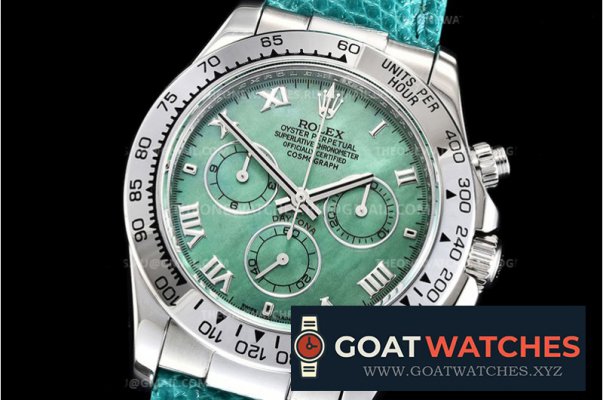 Rolex - Daytona 116519 SS/SS Green-MOP/Rmn TWF A7750