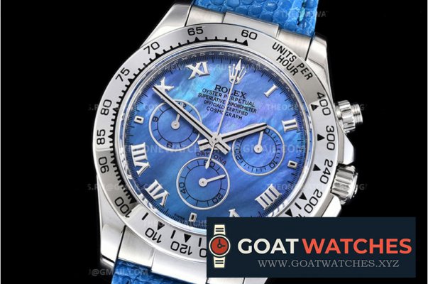 Rolex - Daytona 116519 SS/SS Blue-MOP/Rmn TWF A7750