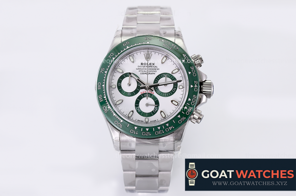 Rolex - Daytona 116500LN 316F Green Bez SS/SS White Dial JHF A4130Mod