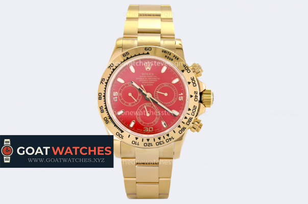 Rolex - Daytona 116500LN 316F YG/YG Red Dial JHF A4130Mod