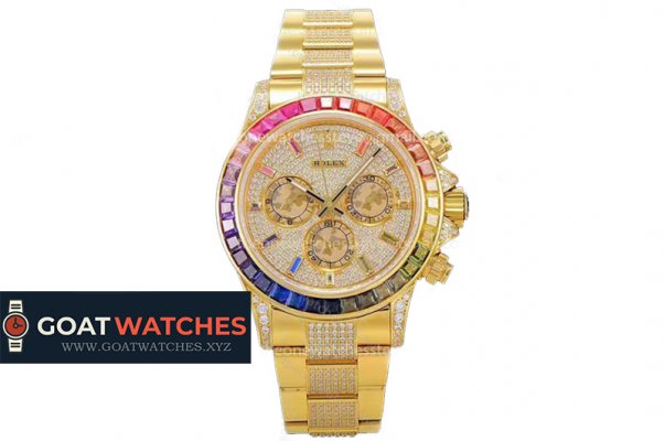 Rolex - Daytona 116599 RBOW YG/YG Diams JHF A7750 4130 Mod