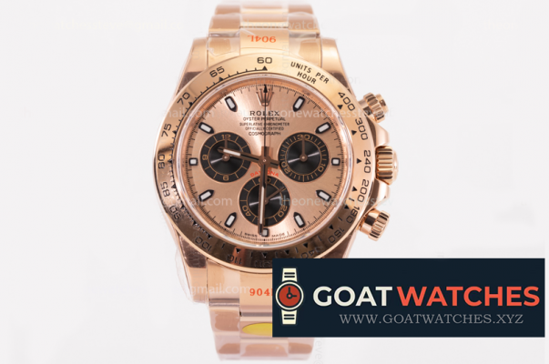 Rolex - Daytona 116505LN RG/RG RG 904L Noob V4 A4130