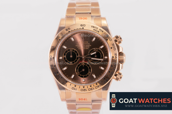 Rolex - Daytona 116505LN RG/RG Brown 904L Noob V4 A4130