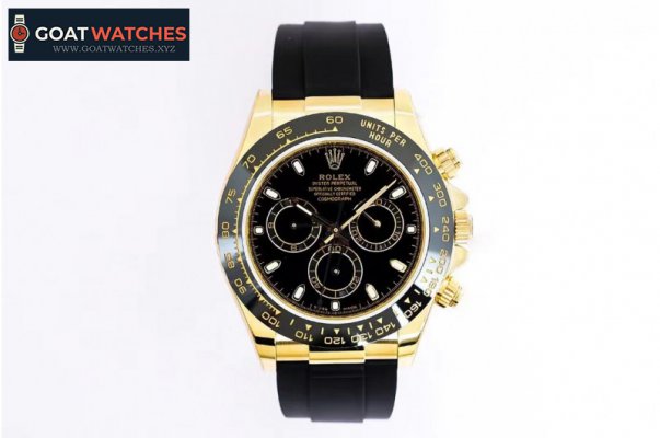 Rolex - Daytona 116518 904 YG/RU Black/Stk EWF Asia 7750