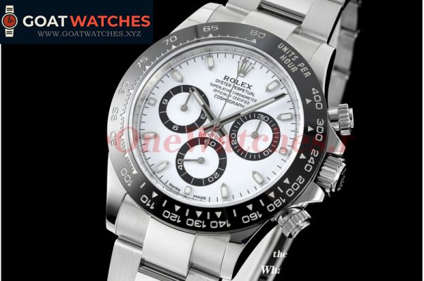 Rolex - Daytona 116500 CER/SS White 904L Clean Asia 4130