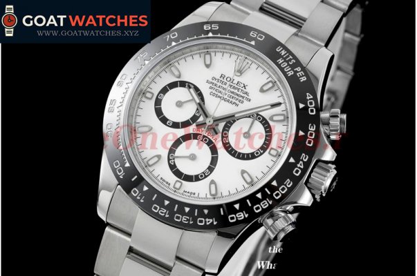 ROLEX - Daytona 116500 CER/SS White 904L ALF Asia 7750