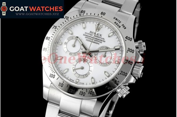 Rolex - Daytona 116520 SS/SS White Dial 904L Clean SA4130 V2