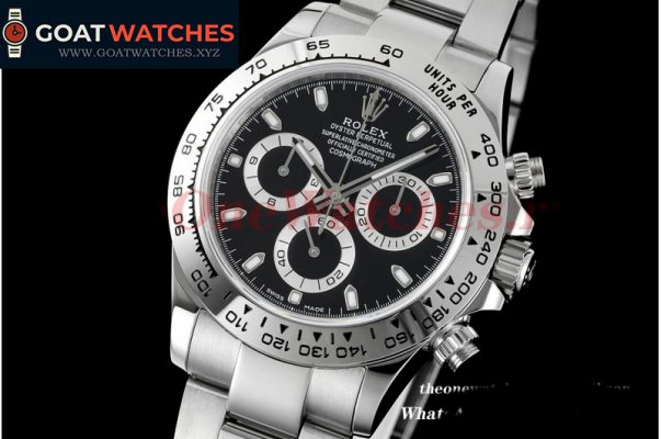 Rolex - Daytona 116520 SS/SS Black Dial 316L WF A7750