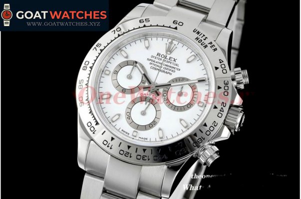 Rolex - Daytona 116520 SS/SS White Dial 316L WF A7750